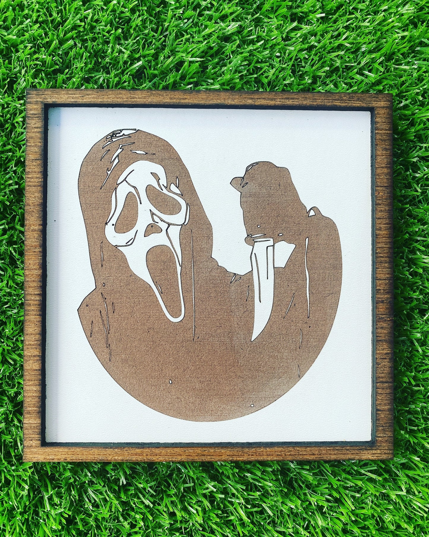 Engraved Horror movie legends signs, horror home decor,halloween, Jason, Freddy Krueger, Michael Myers, pennywise, Chucky, ghostface