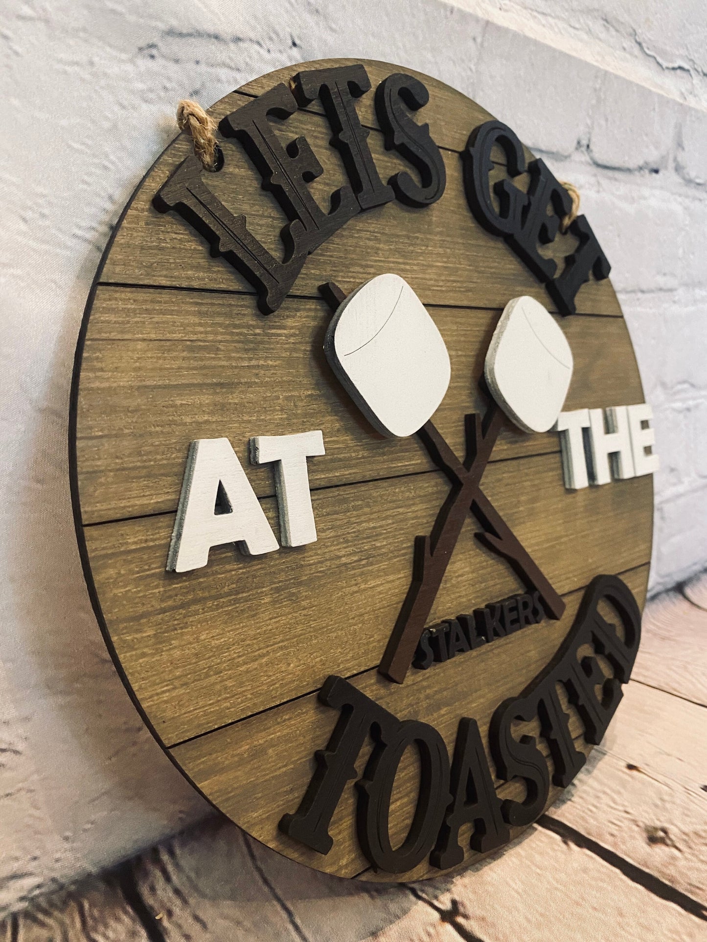 Let’s get toasted door hanger *customizable or just plain*