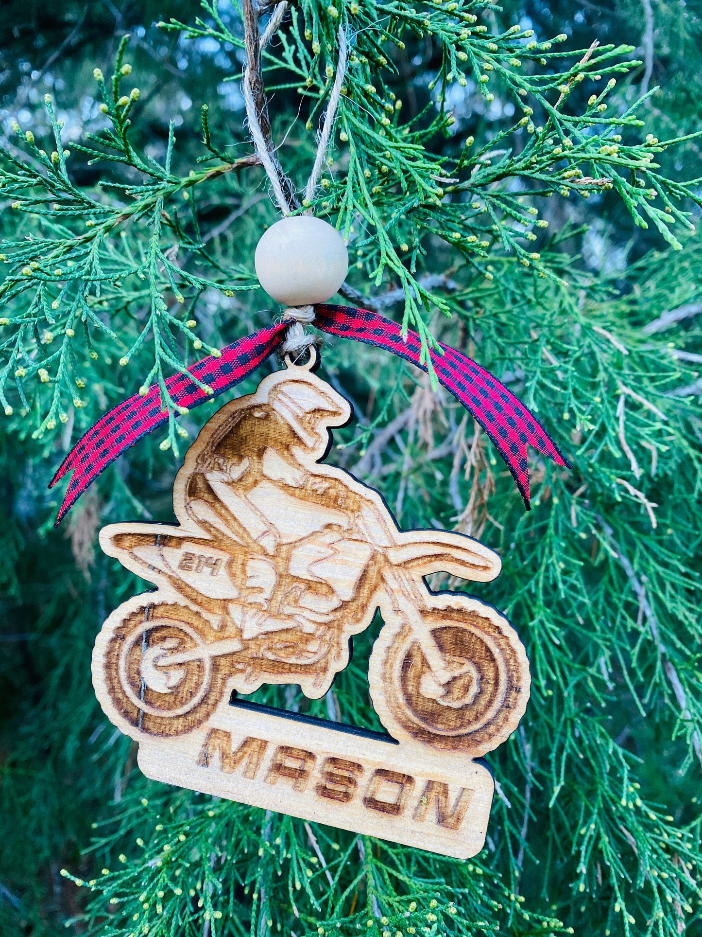 Christmas tree decor, motocross ornament, personalized ornament, Christmas decor, holiday decor, motocross helmet, car charm, custom decor