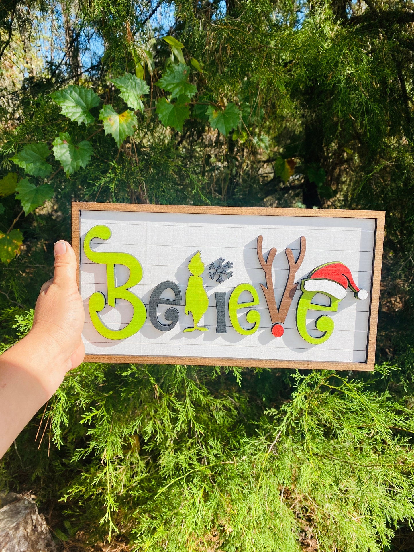 Holiday decor,home decor, believe sign, Christmas, Reindeer, Christmas decor, believe, farmhouse decor,xmas decor, Rae Dunn decor