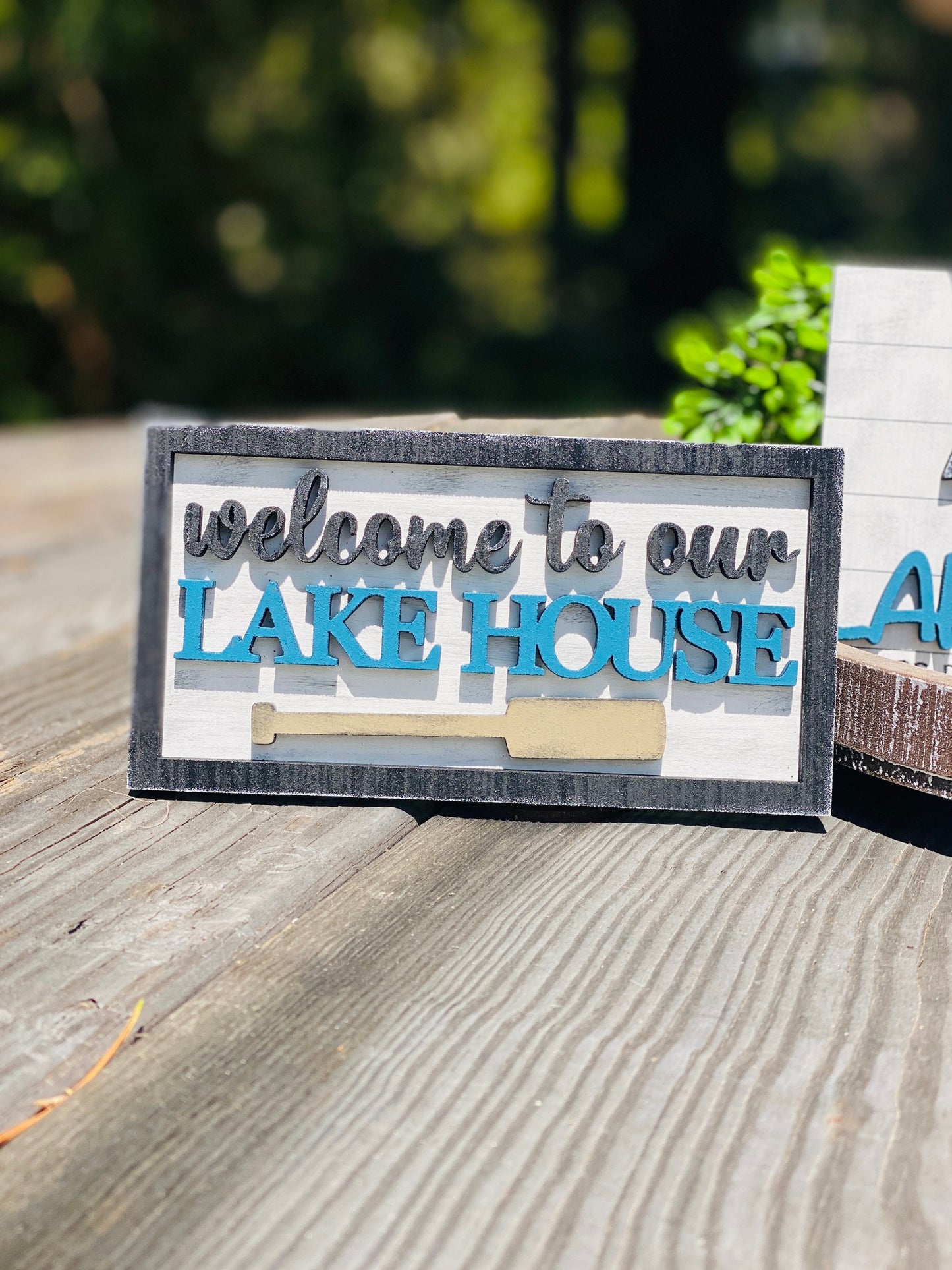 Lake life tier tray, home decor, jump in the lake, lake house, welcome, lake life, lake rules, beaches be salty, summer decor
