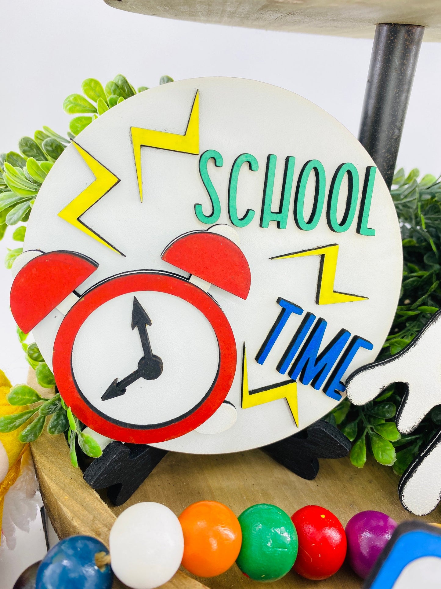 back to school tiered tray mini signs, homeschool,home decor, school time, school rocks, teacher gifts, gifts for mom,classroom decor