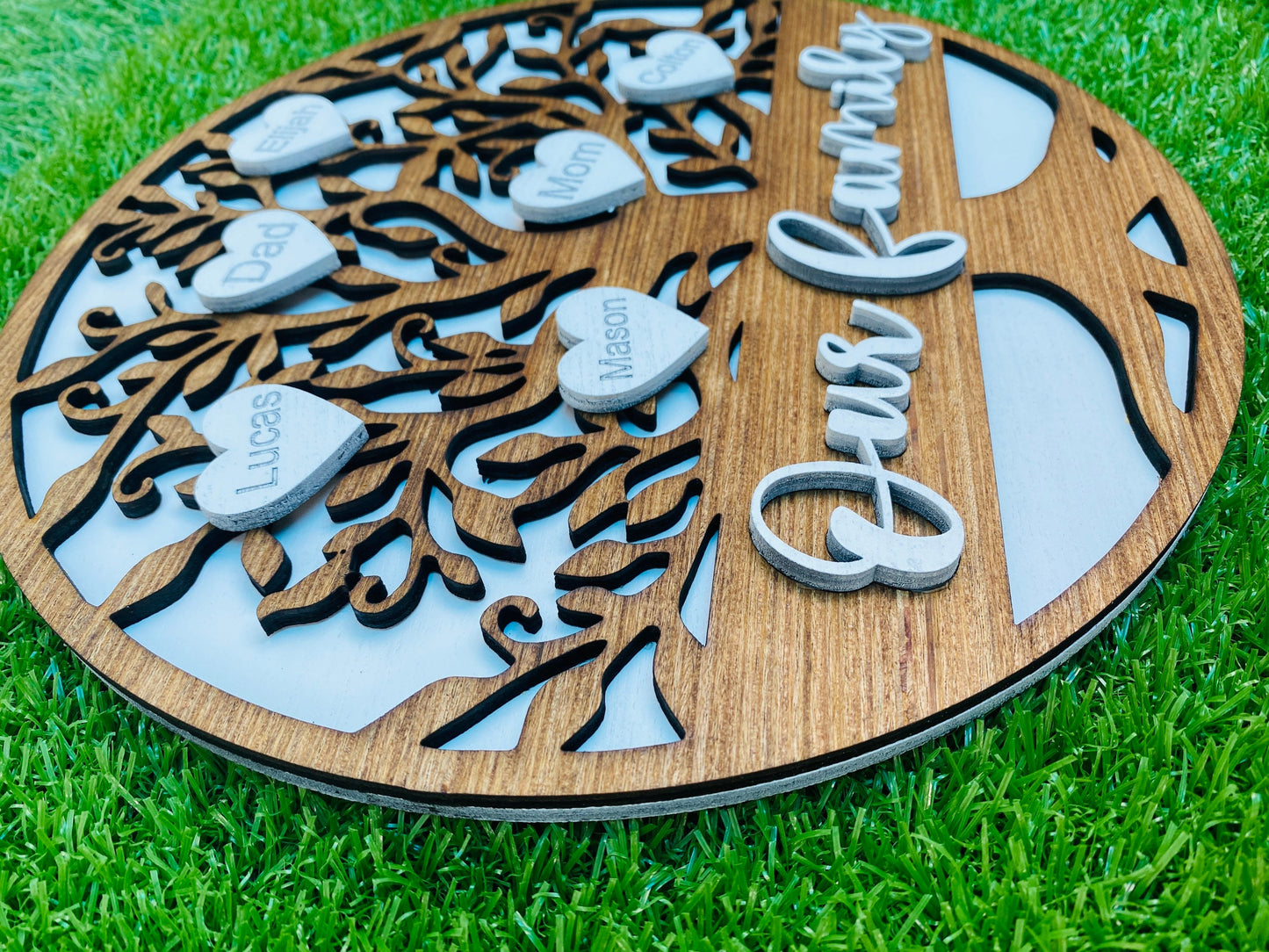 Our Family Tree with names… fully customizable home decor family gift