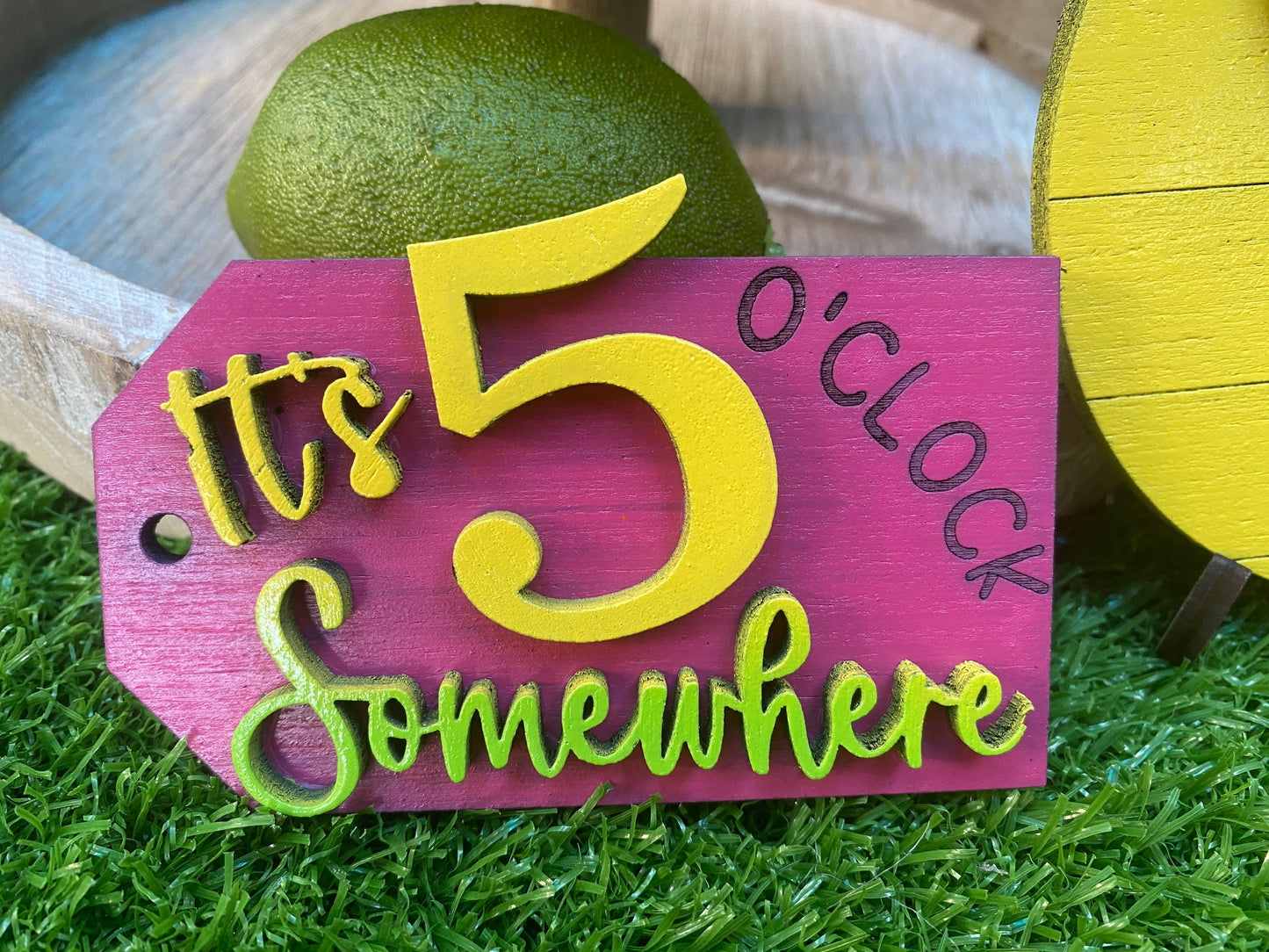 Margarita summertime tier tray set home decor