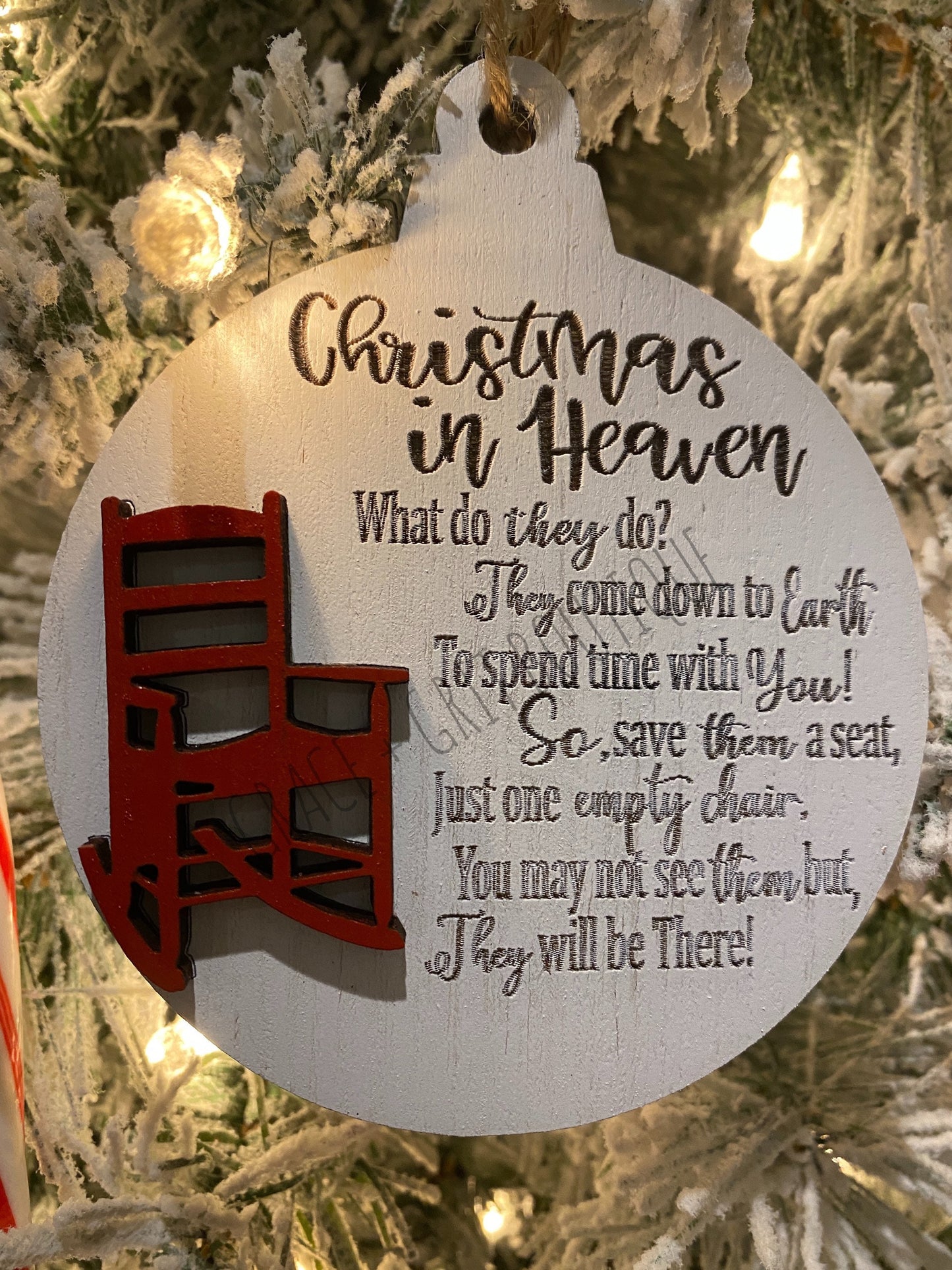 Christmas in Heaven tree ornament FREE SHIPPING