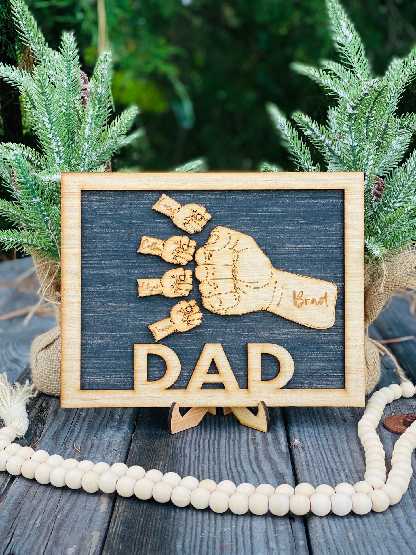 Personalized Father’s Day gifts / gifts for dad / fist bump sign / gifts for him / personalized gift / Father’s Day / custom orders