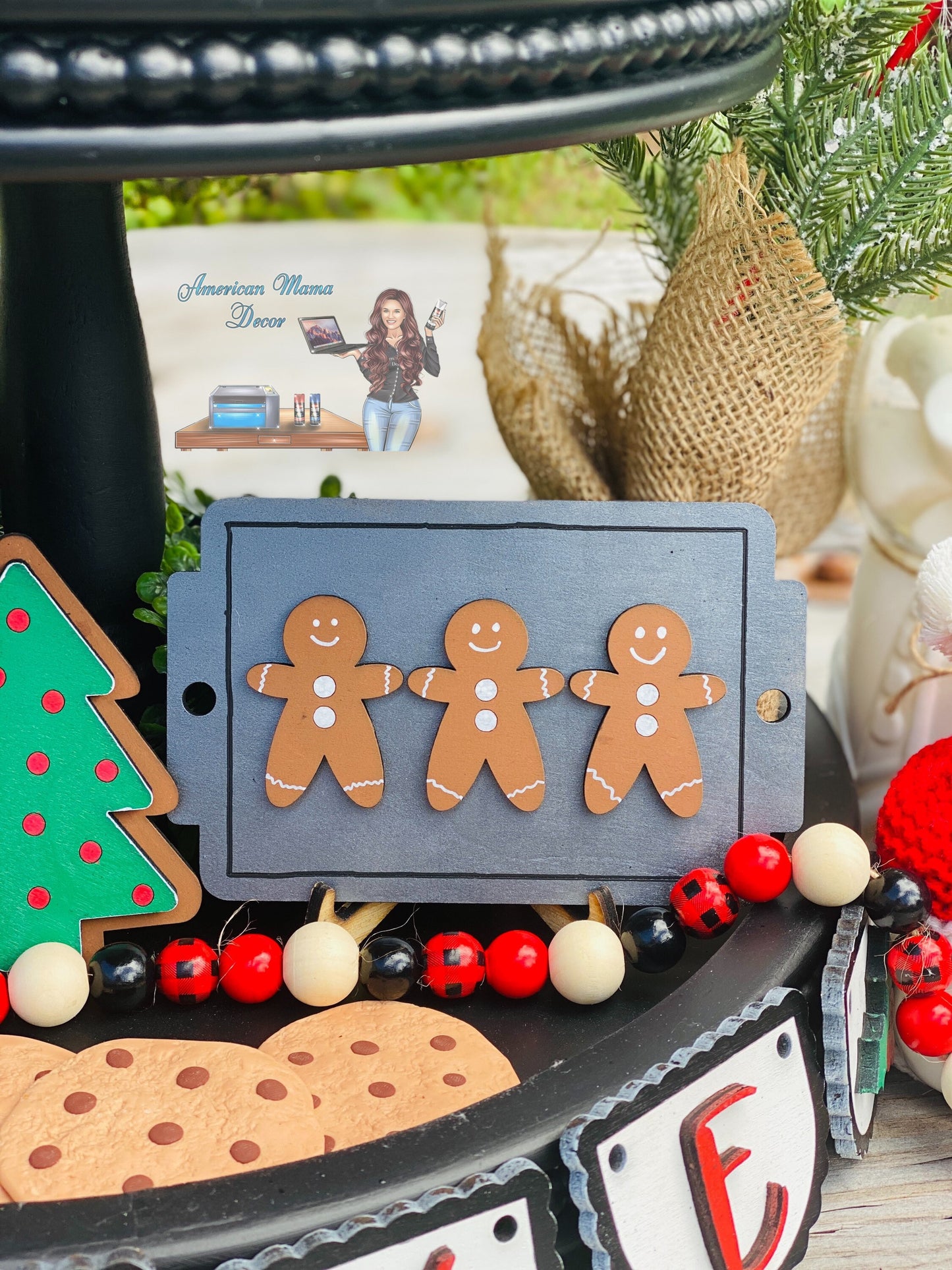 Christmas cookies, baking, gingerbread, peppermint, tier tray decor, home decor, Christmas decor, cookies for Santa, fresh baked, xmas