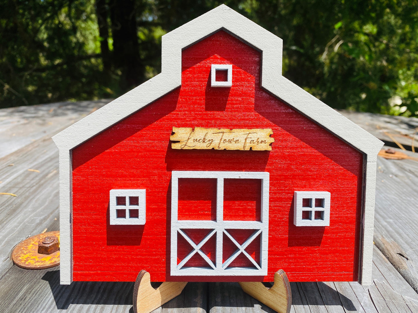 Custom barn, tier tray decor, home decor, farmhouse, rustic, hutch, farm life, barn life, family farm sign