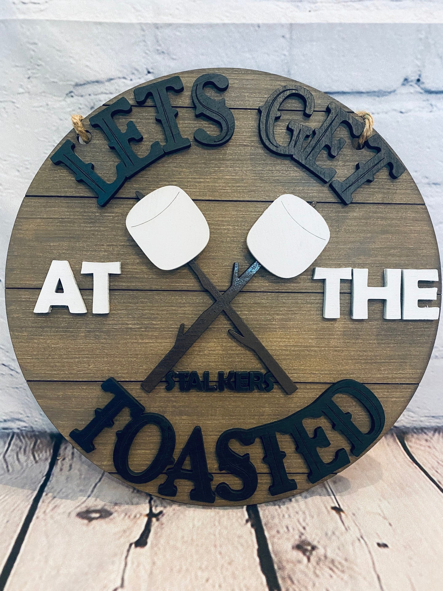 Let’s get toasted door hanger *customizable or just plain*