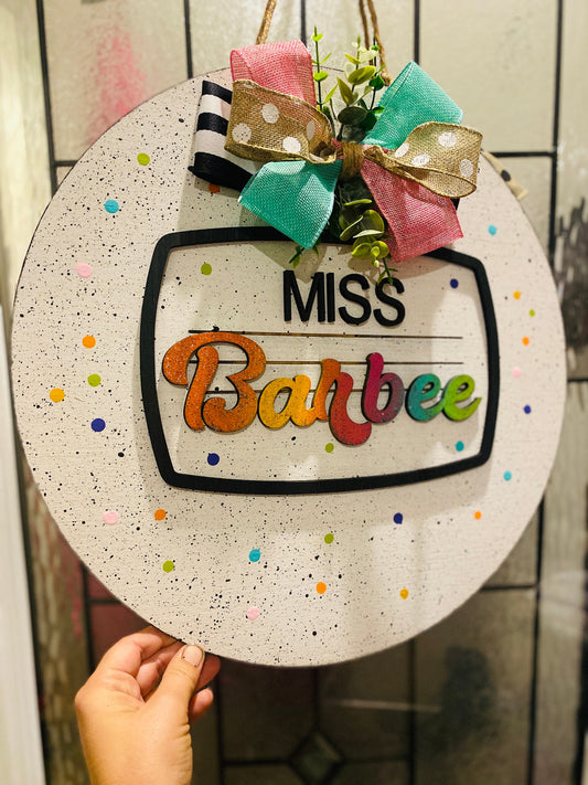 Teacher door hanger, teacher gifts, classroom decor, composition book door hanger, teacher decor, Gifts, teachers