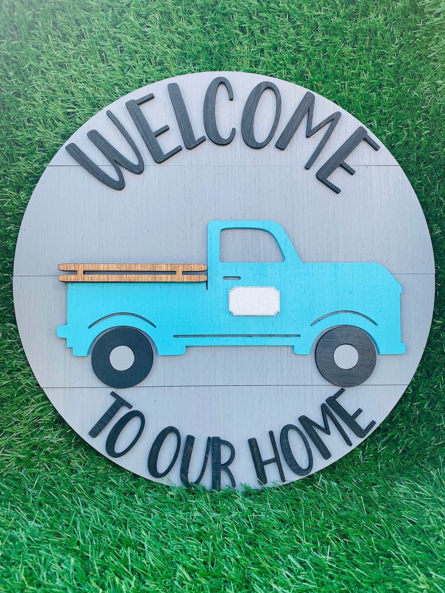 Interchangeable farm truck welcome door hanger home decor FREE SHIPPING