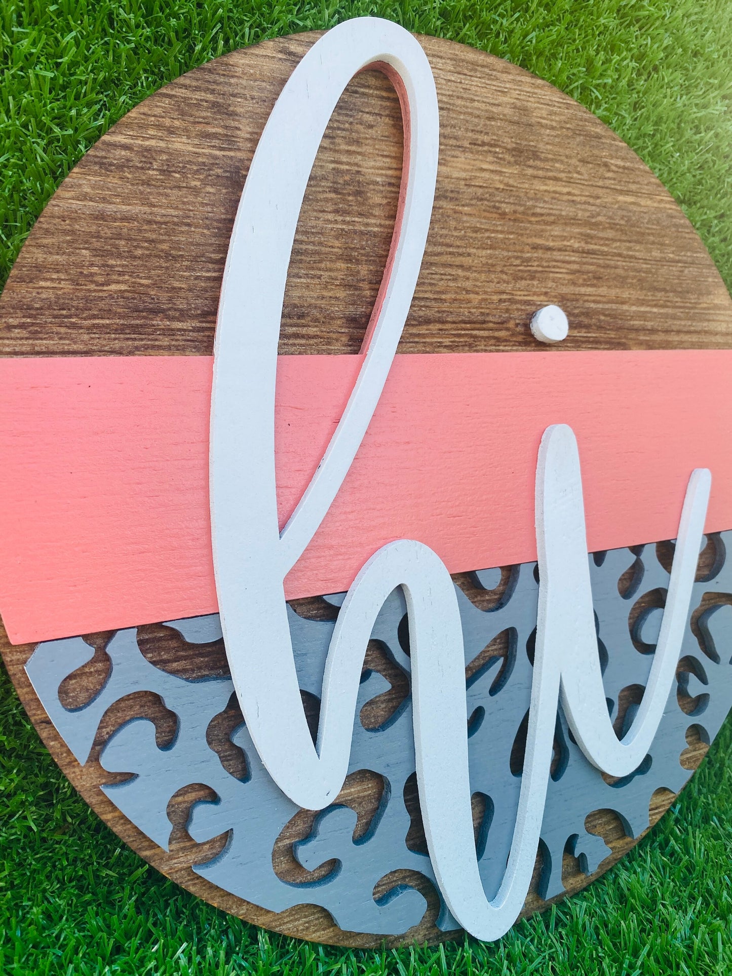 Hi leopard print sign *home decor* free shipping!