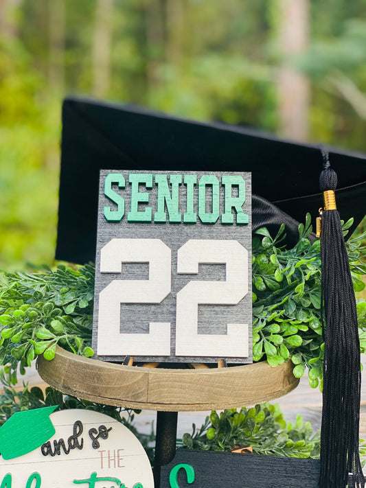 Graduation, Senior 2025, Tier Tray decor, class of 2025, home decor, Rae Dunn, college, high school,  tassel was worth the hassle, seniors