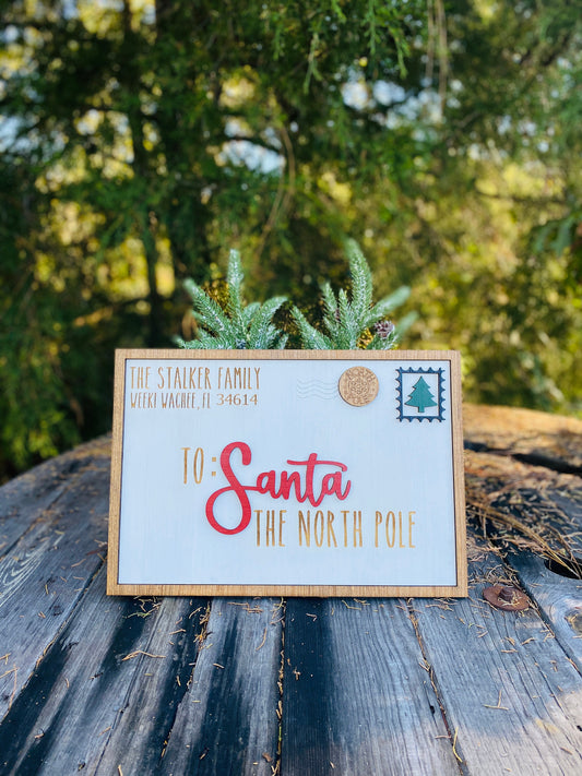 Personalized gifts - personalized Christmas sign - dear Santa sign - Christmas family sign - wall decor - home decor - Christmas decor