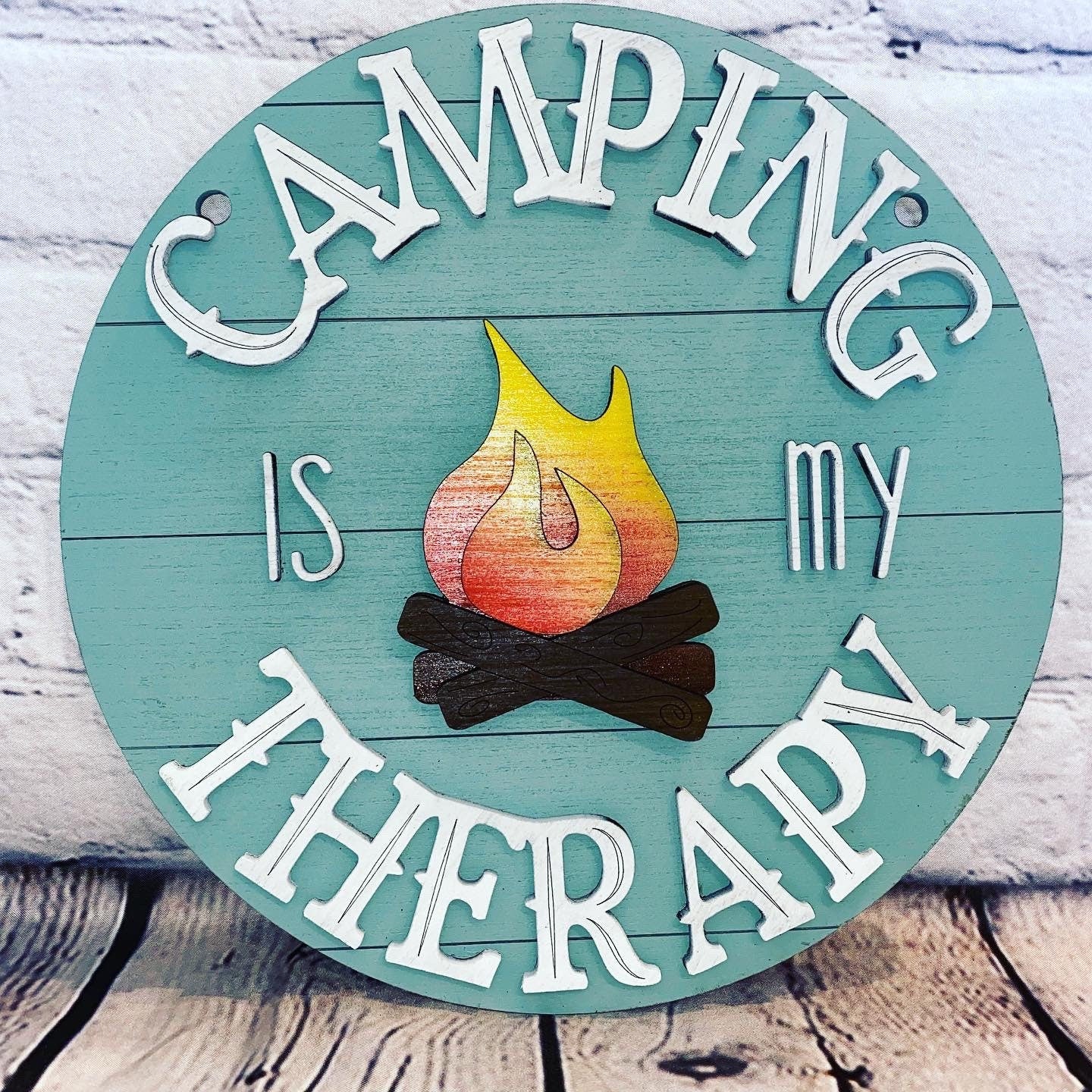 Camping IS MY therapy Door Hanger
