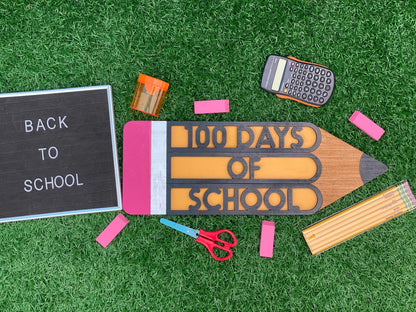 back to school photo prop, interchangeable pencil, 100 days of school, pre-k-12, first day of school, last day of school, education