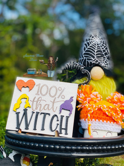 Witches tier tray decor, Halloween tier tray decor, home decor, witch spells, Rae dunn decor, Witch sisters, witches, broom rides