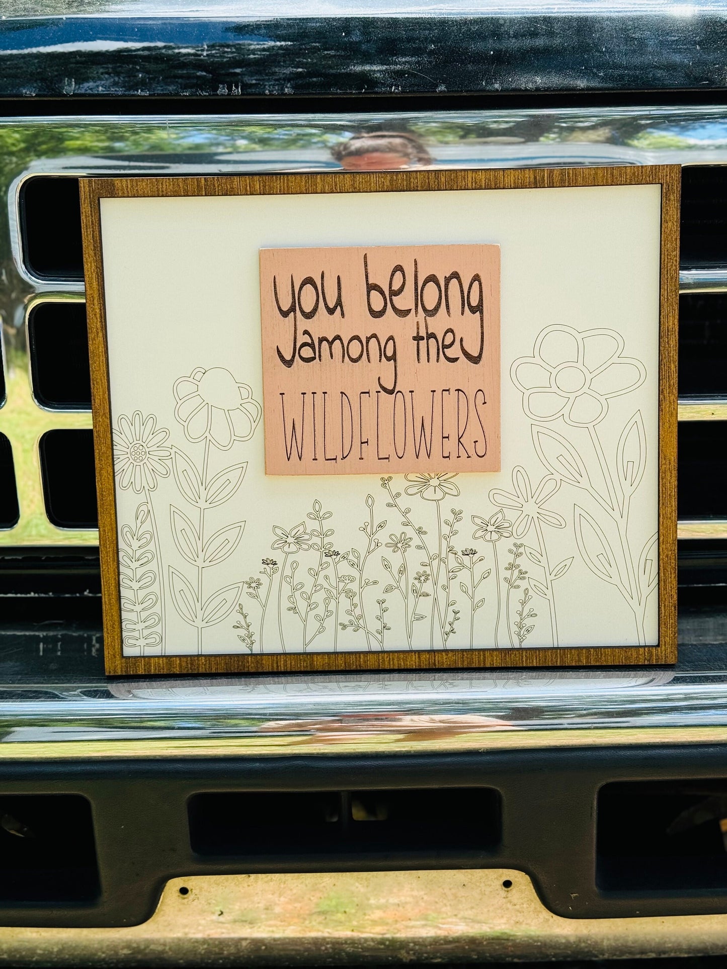 You belong among the wildflowers sign, home decor, nursery, wedding gift, Mother’s Day, wood sign, gift for daughter, mom, wood, wildflowers