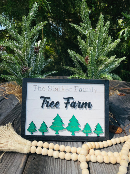 Personalized gifts - personalized Christmas sign - our Christmas tree farm - family tree farm sign - wall decor - home decor - Christmas