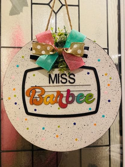 Teacher door hanger, teacher gifts, classroom decor, composition book door hanger, teacher decor, Gifts, teachers