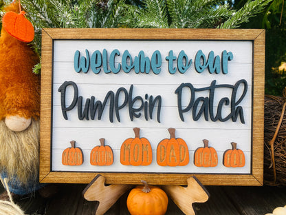 Personalized gifts - personalized Halloween sign - our Pumpkin patch - pumpkin patch sign - wall decor - home decor - Fall decor