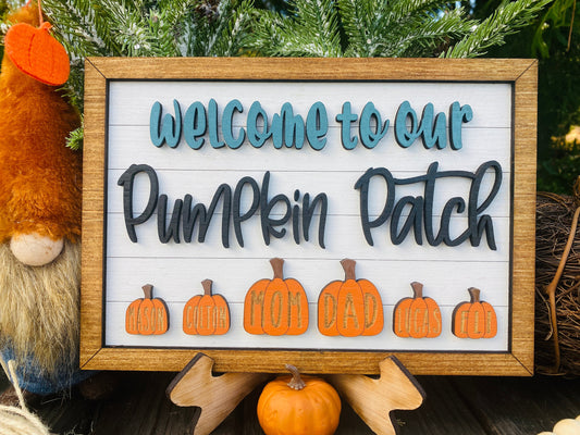 Personalized gifts - personalized Halloween sign - our Pumpkin patch - pumpkin patch sign - wall decor - home decor - Fall decor