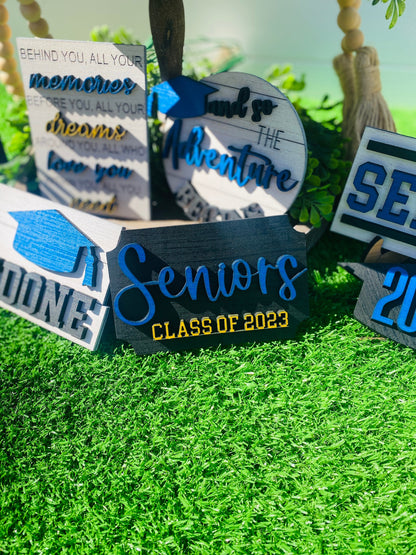 Graduation / Senior 2025 / Tier Tray decor / class of 2025 / home decor / #done / college /high school / tassel was worth the hassle seniors