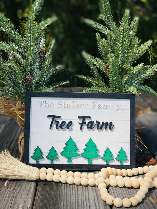 Personalized gifts - personalized Christmas sign - our Christmas tree farm - family tree farm sign - wall decor - home decor - Christmas