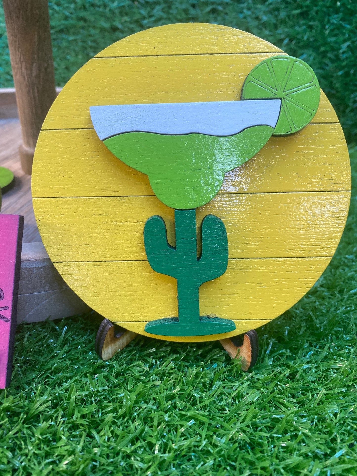 Margarita summertime tier tray set home decor