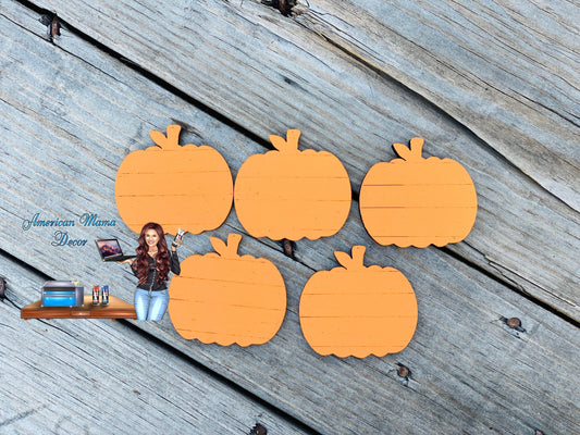 Pumpkins Gumball machine filler, wooden pumpkin cutouts, tiered tray decor, shelf sitter, farmhouse decoration, table decor, Rae dunn decor