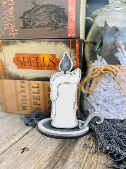 Witches tier tray decor, Halloween tier tray decor, home decor, witch spells, Rae dunn decor, Binx, witches, black flame