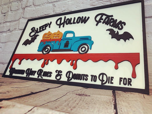 Sleepy Hollow Farms Halloween Sign