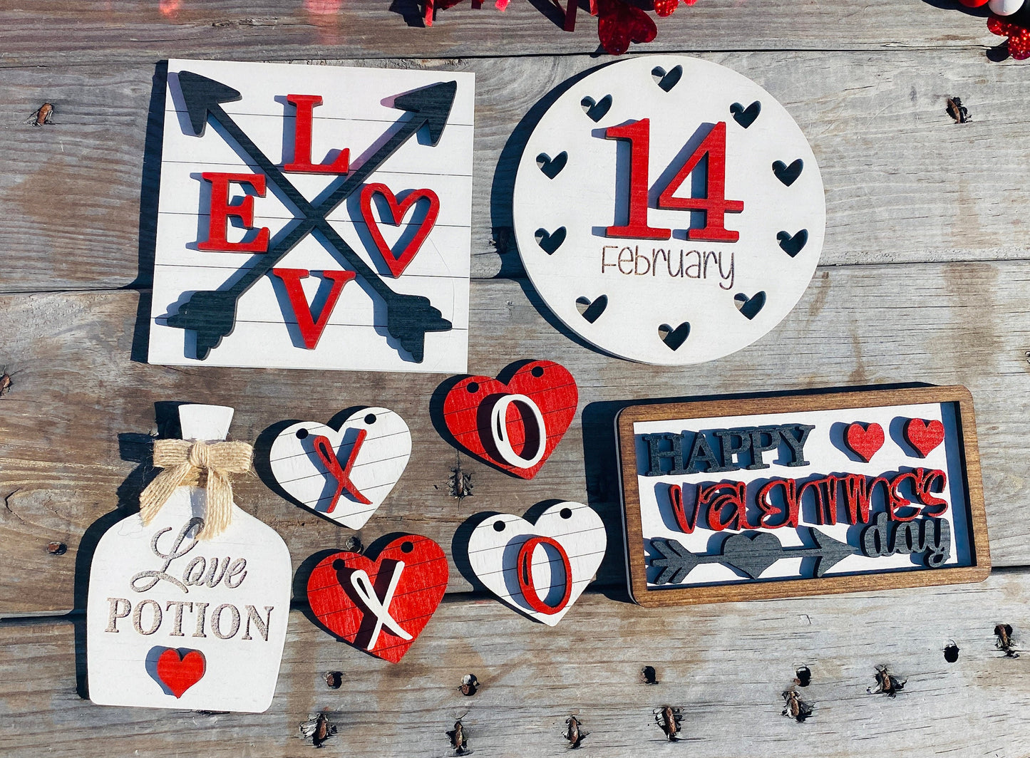 Valentines tier tray, home decor, tier tray set, sweetheart, love shack, Cupid, valentine, be mine, Rae dunn decor, love potion, xoxo