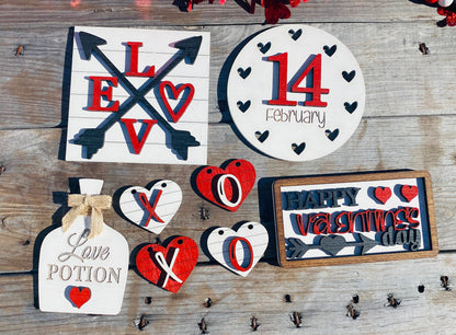 Valentines tier tray, home decor, tier tray set, sweetheart, love shack, Cupid, valentine, be mine, Rae dunn decor, love potion, xoxo