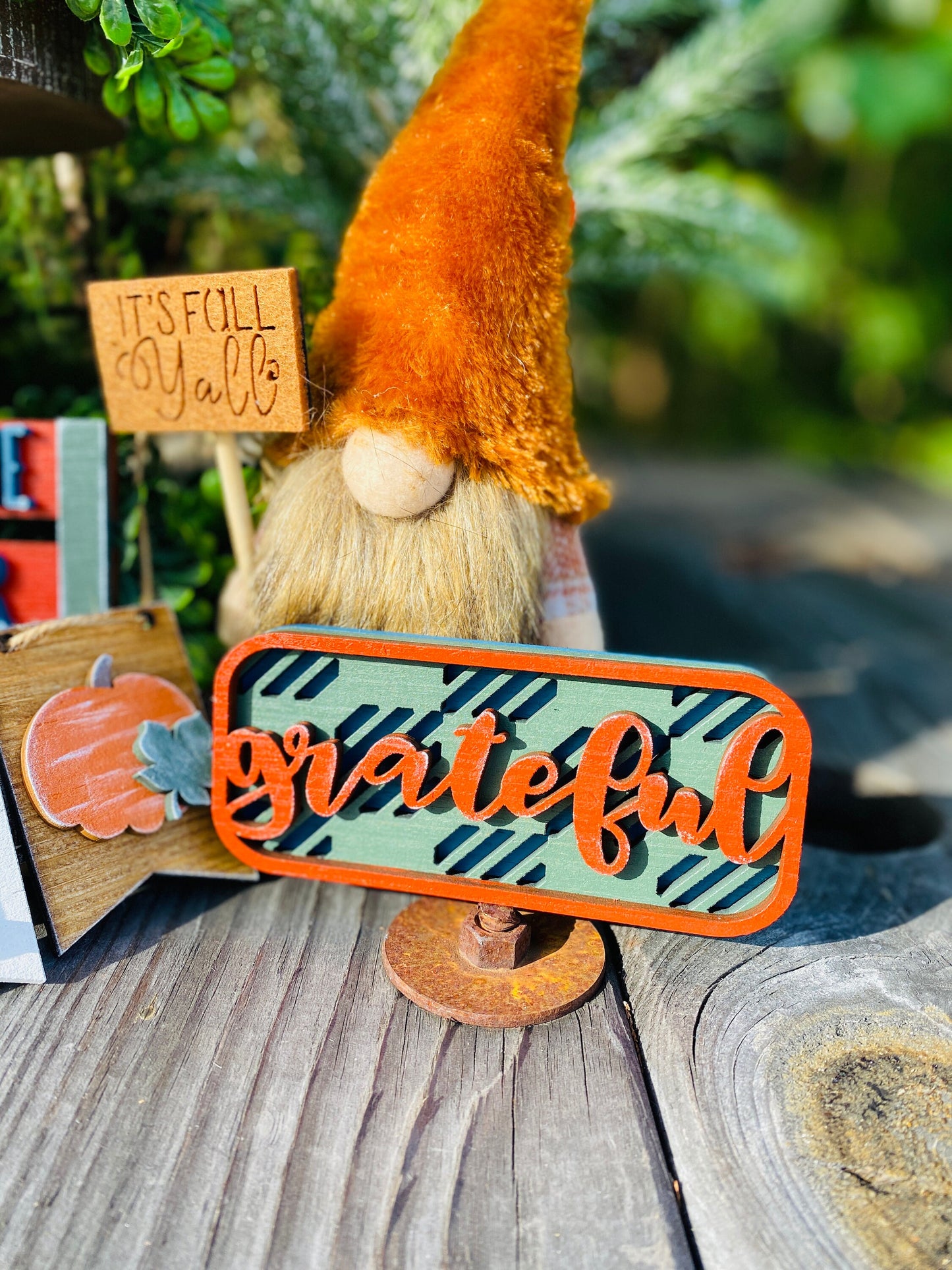 Fall tier tray decor, home decor, autumn, farmhouse, thanksgiving tier tray, 3d, mini signs, blessed, grateful, fall vibes, thankful