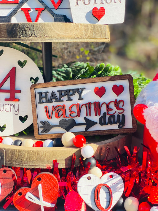 Valentines tier tray, home decor, tier tray set, sweetheart, love shack, Cupid, valentine, be mine, Rae dunn decor, love potion, xoxo