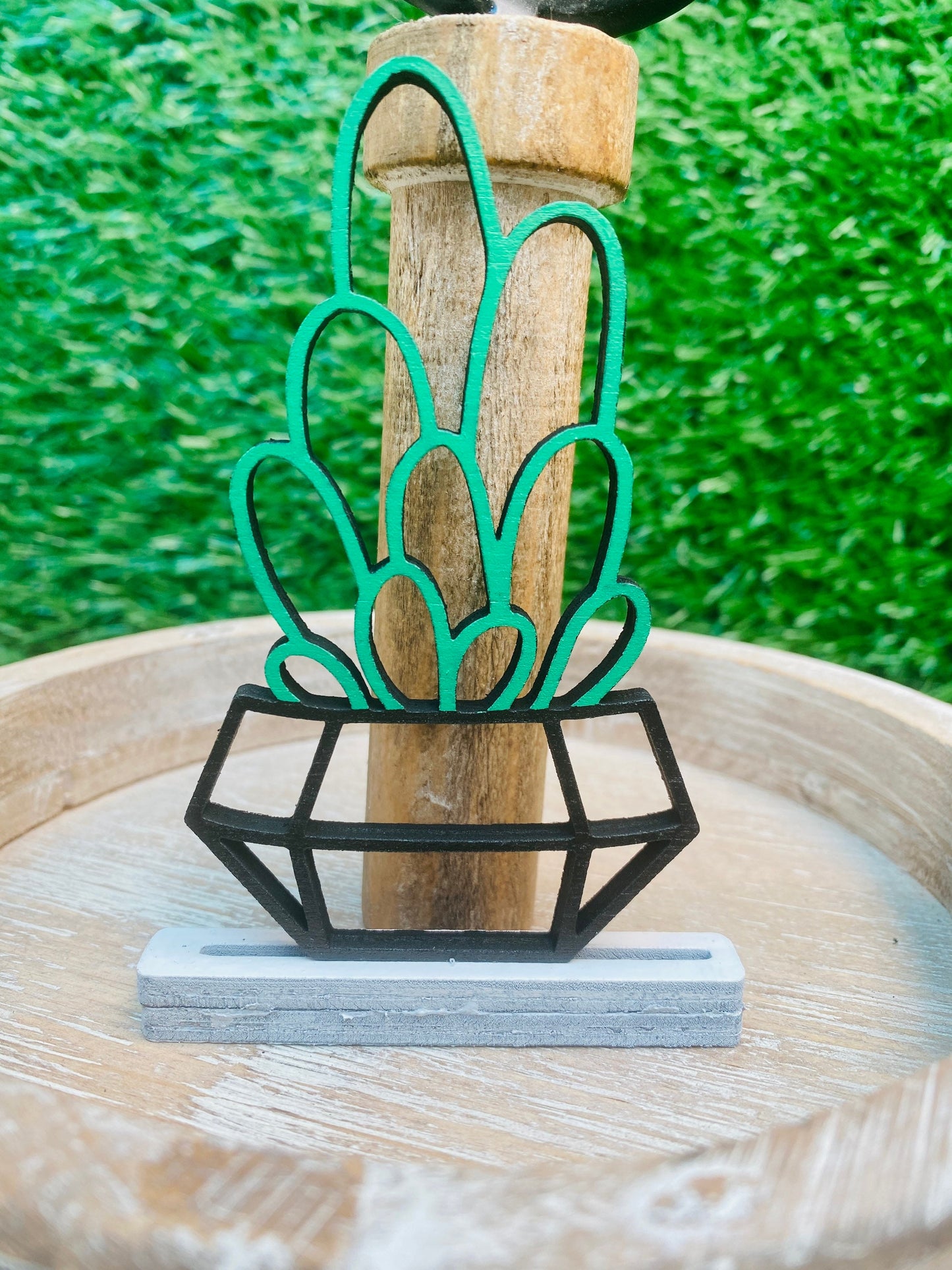 Succulents Tier Tray set home decor for decorative trays