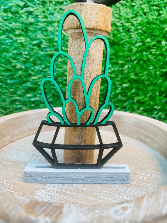 Succulents Tier Tray set home decor for decorative trays