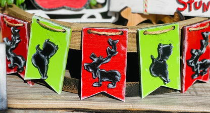 Christmas Tiered Tray Set,home decor, merry xmas, Christmas, Santa’s sled, gnome, believe, farmhouse decor,xmas decor, Rae Dunn decor