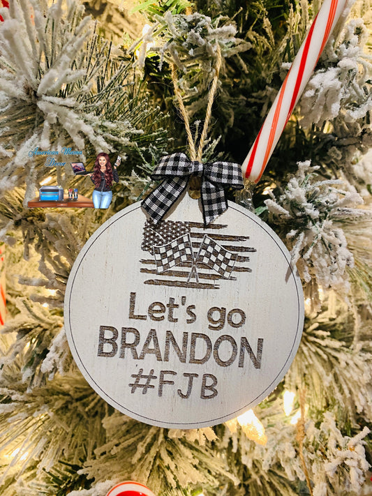 Let’s go Brandon, Christmas tree decor, political ornaments, FJB, let’s go Brandon Christmas ornament, Christmas decor, home decor