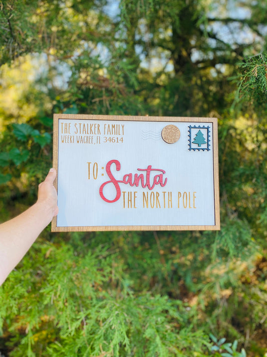 Personalized gifts - personalized Christmas sign - dear Santa sign - Christmas family sign - wall decor - home decor - Christmas decor