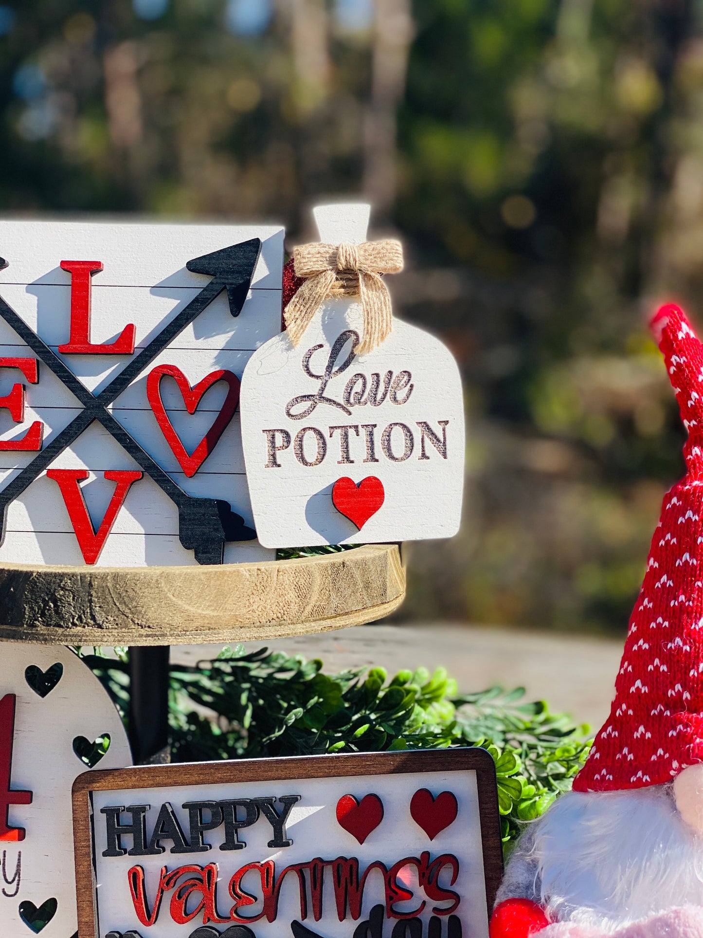 Valentines tier tray, home decor, tier tray set, sweetheart, love shack, Cupid, valentine, be mine, Rae dunn decor, love potion, xoxo