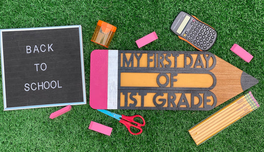 back to school photo prop, interchangeable pencil, 100 days of school, pre-k-12, first day of school, last day of school, education