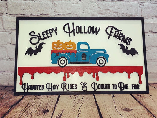 Sleepy Hollow Farms Halloween Sign
