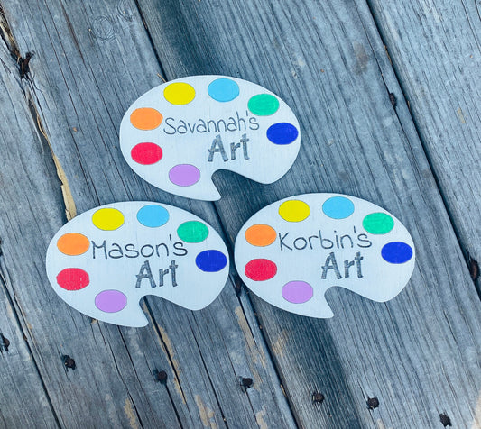 Easter basket fillers, art fridge magnet, personalized keepsake, personalized art display, kids artwork