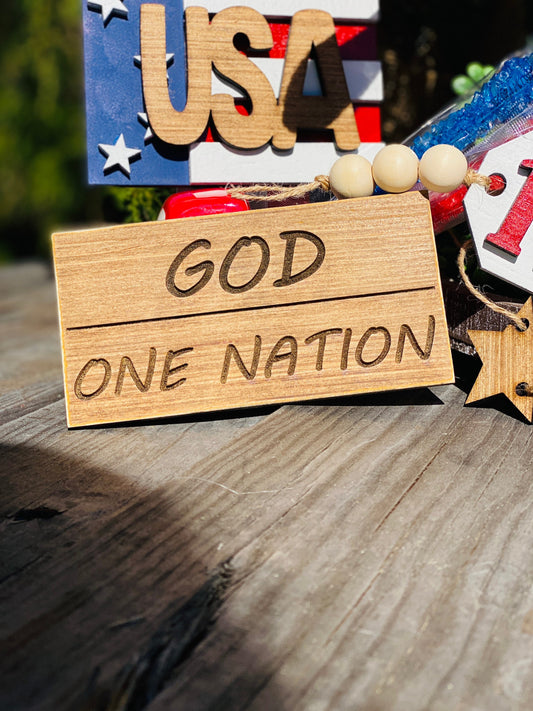 July 4th tier tray set, 4th of July, Independence Day, usa, America, one nation under god, 1776, home, liberty, United States flag, decor