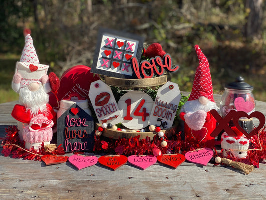 Valentines tier tray, home decor, tier tray set, sweetheart, love lives here, valentine, be mine, Rae dunn decor, true love, hugs, kisses