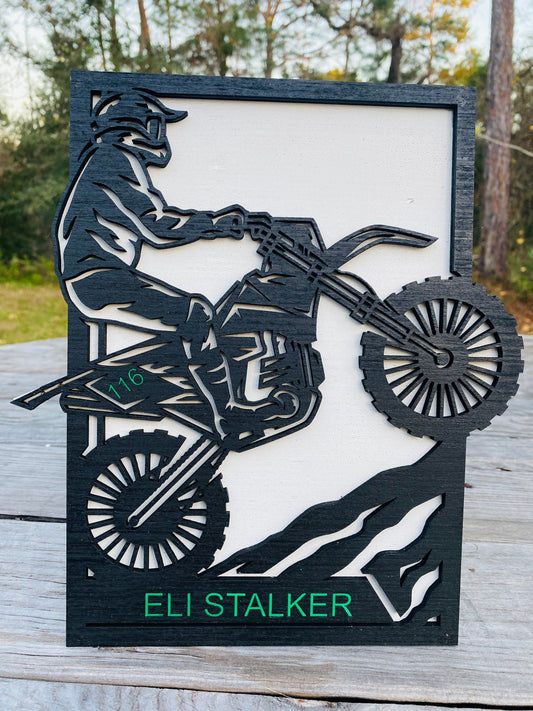 Dirtbikes, mx, motocross, race trailer decor, man cave, gifts for racer, racer gifts, gifts for son, daughter, motocross gifts, kids bedroom