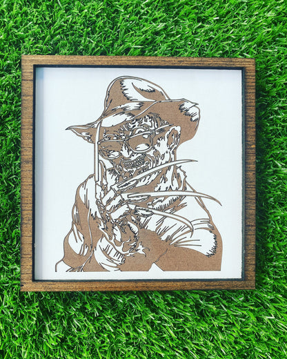 Engraved Horror movie legends signs, horror home decor,halloween, Jason, Freddy Krueger, Michael Myers, pennywise, Chucky, ghostface