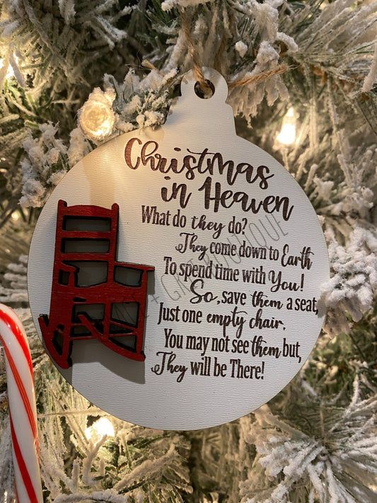Christmas in Heaven tree ornament FREE SHIPPING